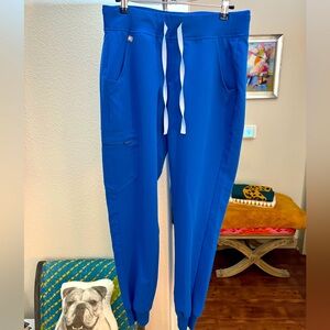 FIGS Zamora Scrub Jogger Pants Royal Blue S